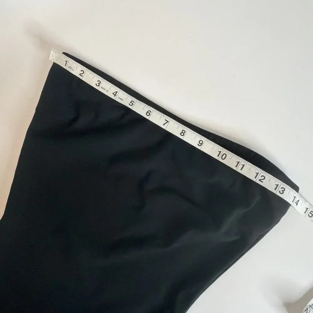 Assets Red Hot Label Spanx Size Medium Black Bodycon Slip Dress Shapewear EUC